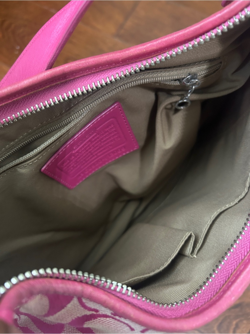 Vintage pink Coach Signature Hamptons shoulder bag - Picture 8 of 8